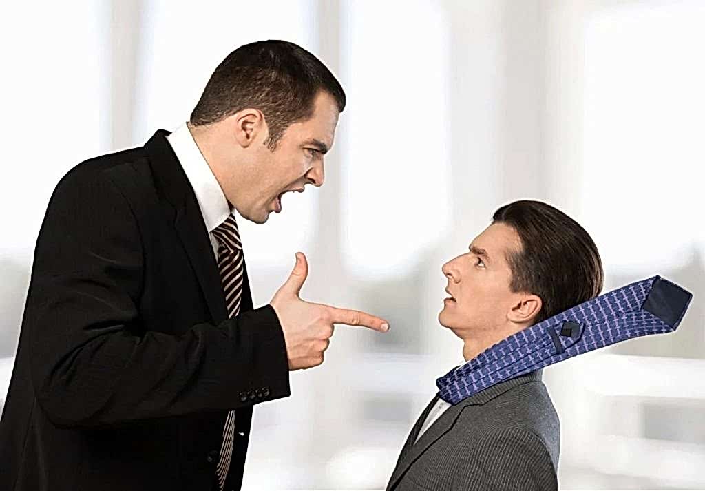 начальник ругает подчиненного